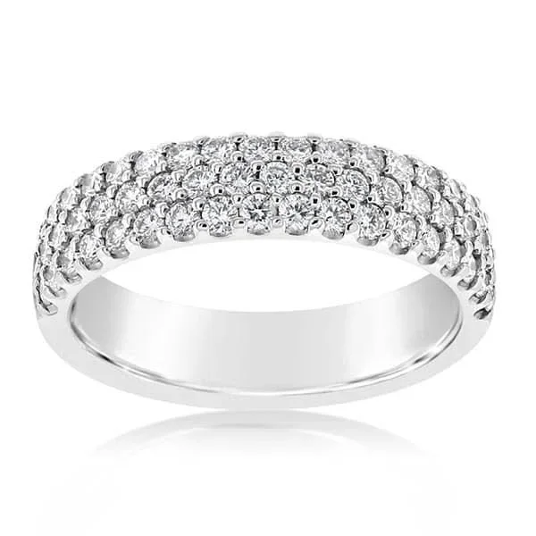 Three Row Diamond Band