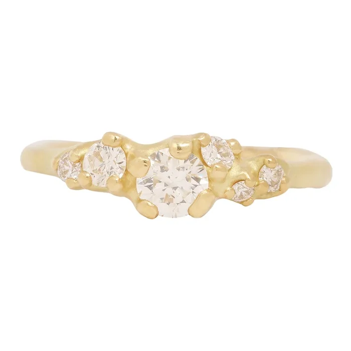 Tideworn Seven Diamond Cluster Ring