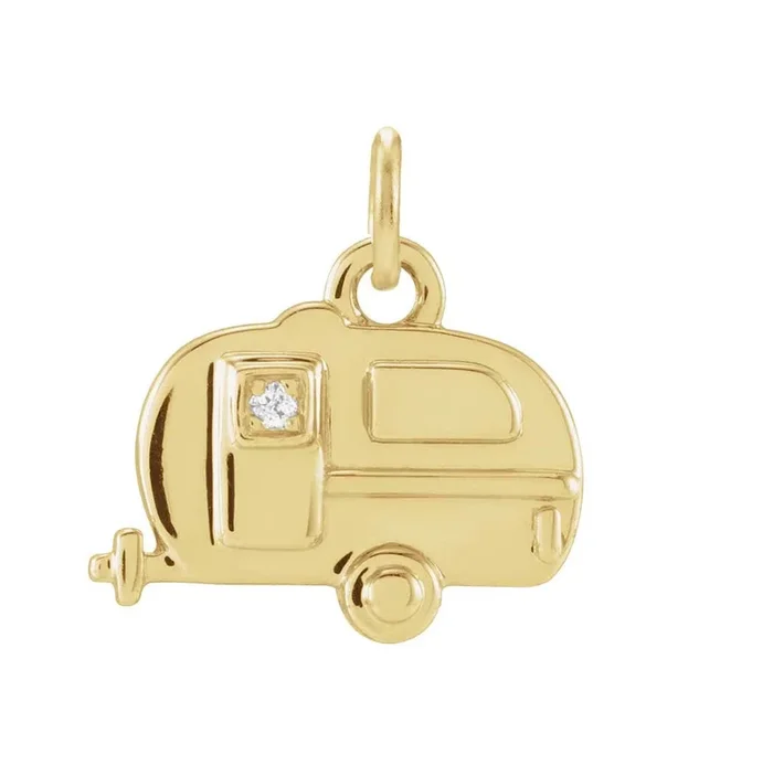 Tiny Diamond Camper Charm