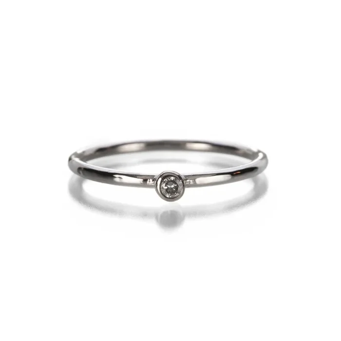 Tiny Diamond Stack Ring