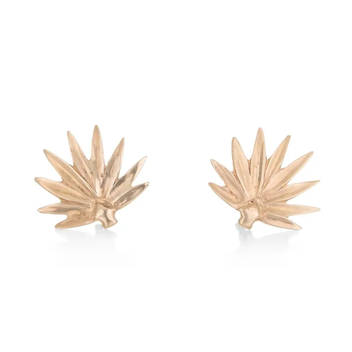 Tiny Fan Palm Studs