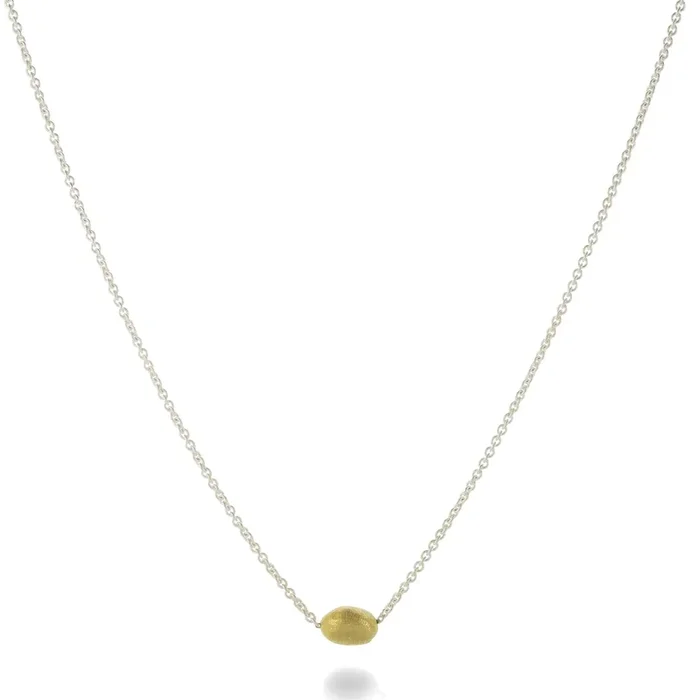 Tiny Pebble Bead Necklace