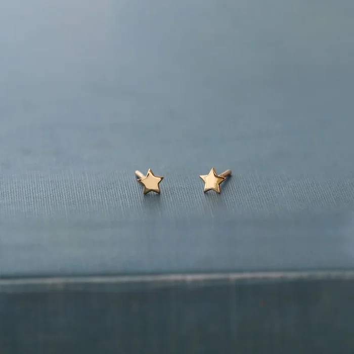Tiny Star Stud Earrings