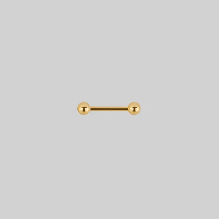 Titanium Nipple Bar – Gold