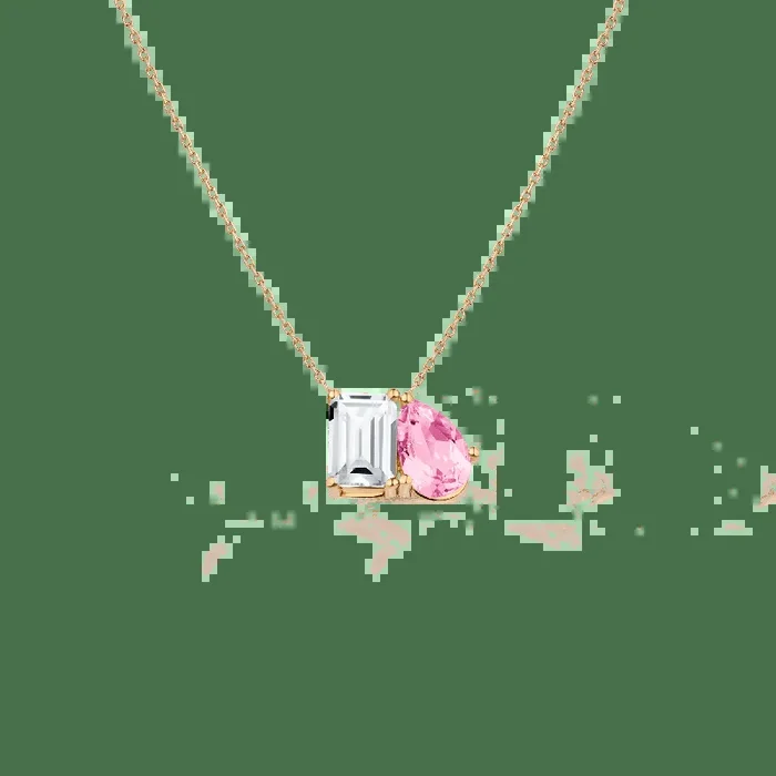 Toi et Moi Gemstone Classic Necklace