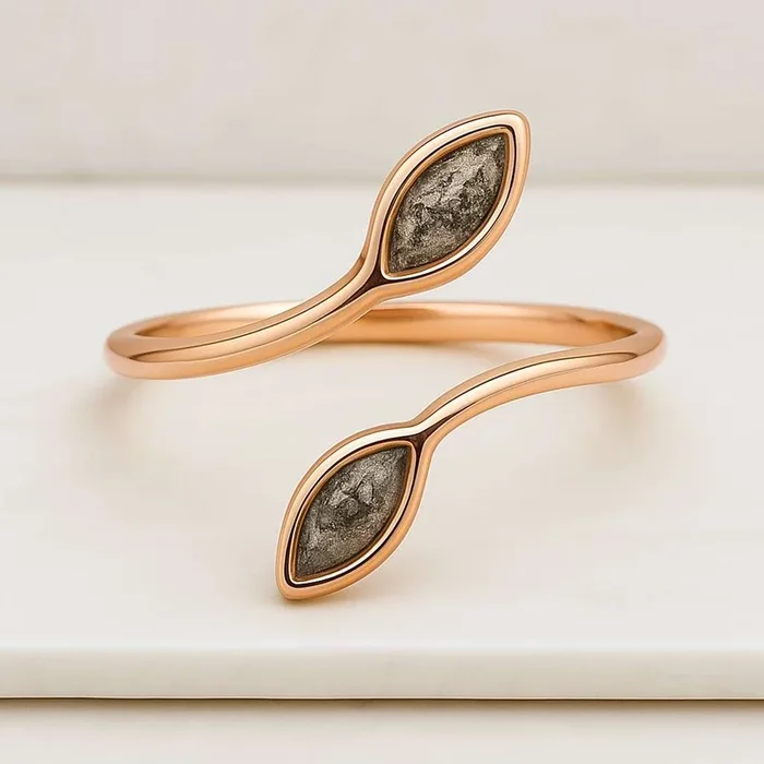 Toi Et Moi Marquise Cut Salt And Pepper Diamond Engagement Ring
