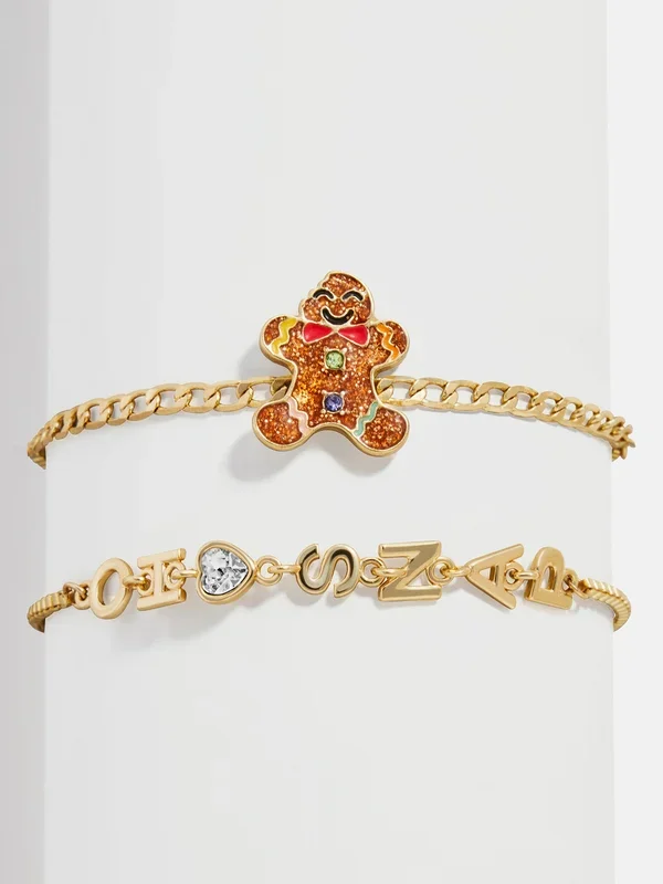 Tough Cookie Holiday Bracelet Set – Gingerbread Man