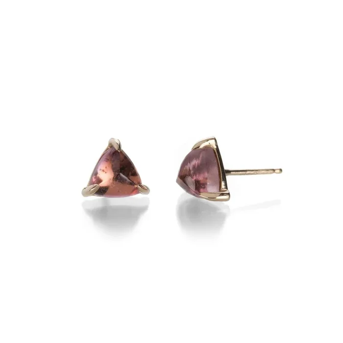 Toumaline Sugarloaf Stud Earrings