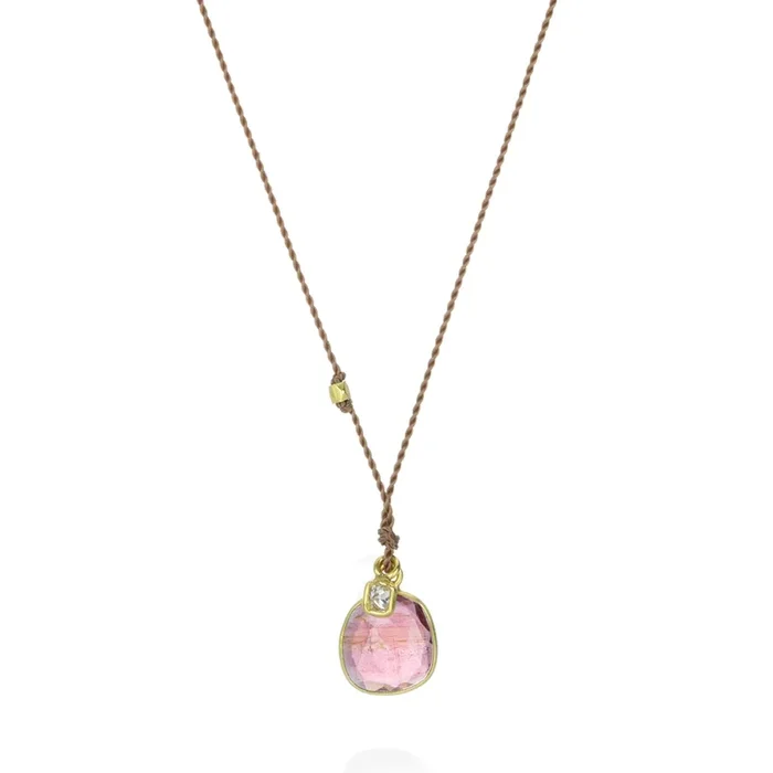 Tourmaline and Diamond Necklace