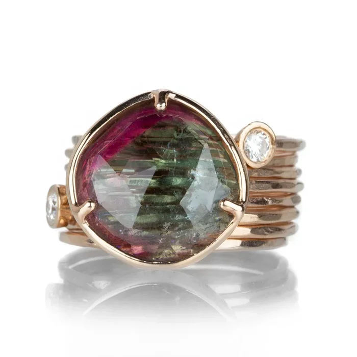 Tourmaline Divergence Ring