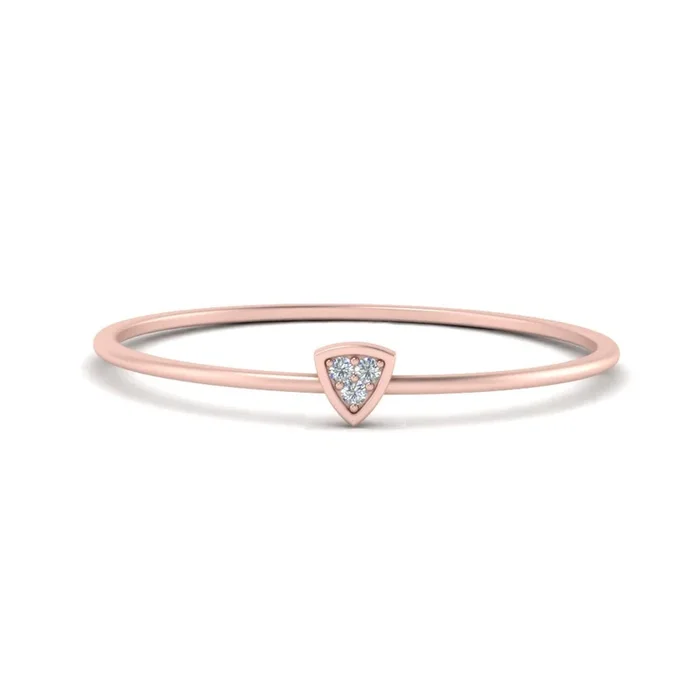 Triangle Tiny Stackable Ring