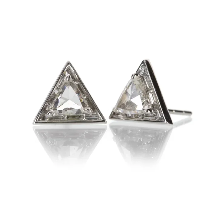 Trillion Diamond Studs