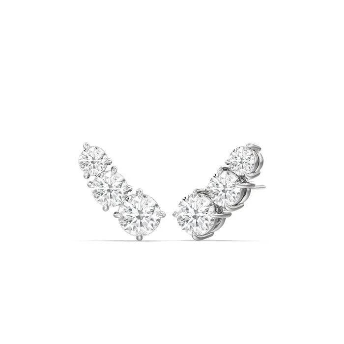Trilogy Graduating Climber Earrings