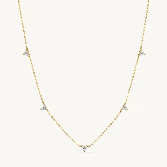 Trinity Infinity Necklace Gold