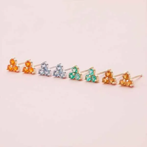Trio Stud Earring