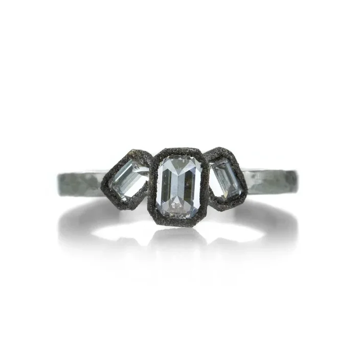 Triple Emerald Cut Ring