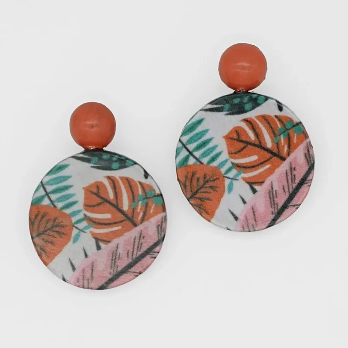 Tropical Decoupage Earrings