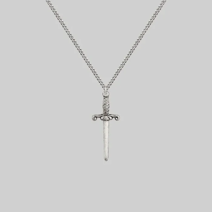 TRUST. Dagger Necklace – Silver