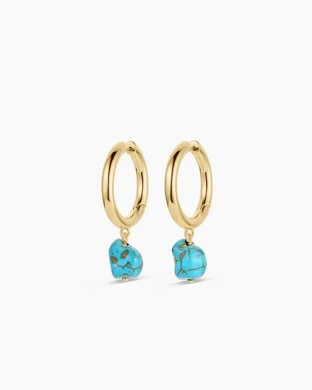 Turquoise Cove Hoops
