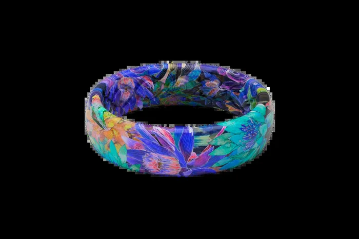 Twilight Blossom Thin Ring