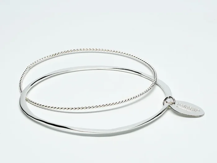 Twin Ropy Sterling Silver Bangle