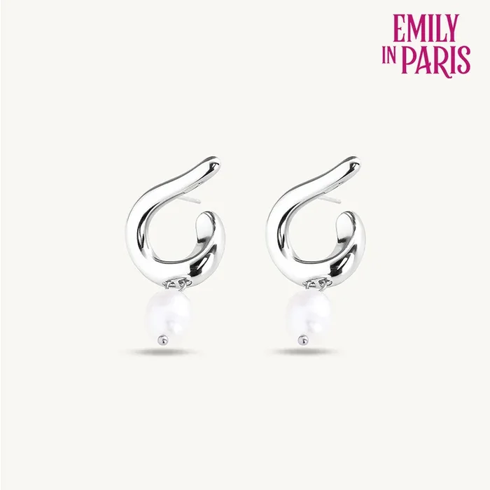 Twisted Pearl Drop Earrings