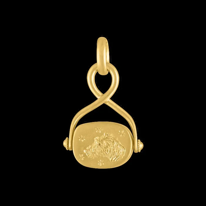 Unda Intaglio Spinning Pendant