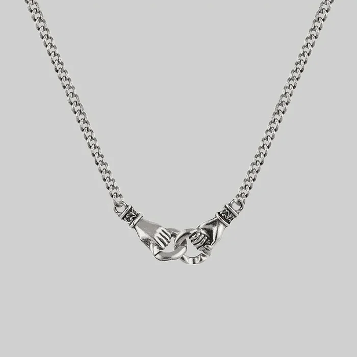 UNITY. Linking Hands Necklace – Silver