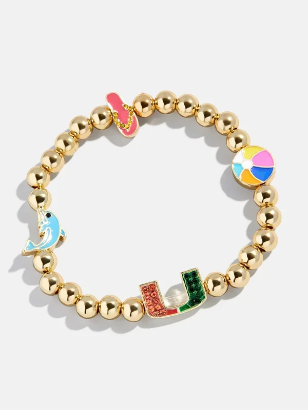 University of Miami Breezy Palm Pisa Bracelet – University of Miami