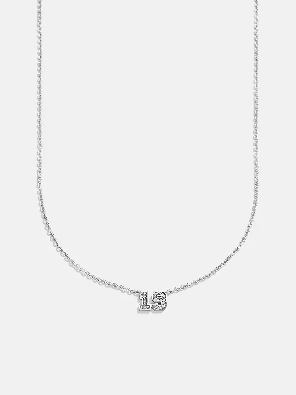 Varsity Number Custom Necklace – One Silver Station