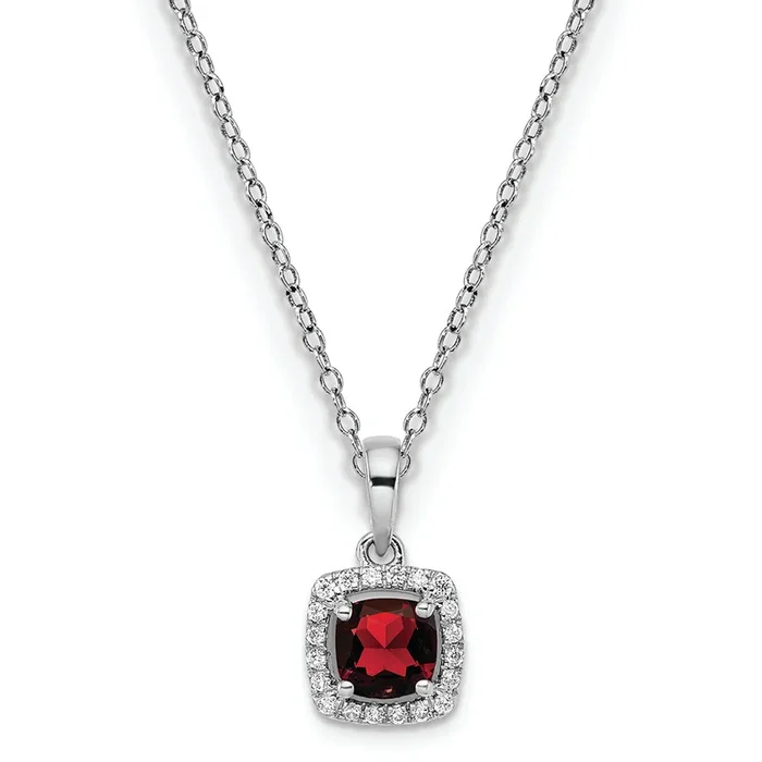 Velvet Flame Garnet Pendant