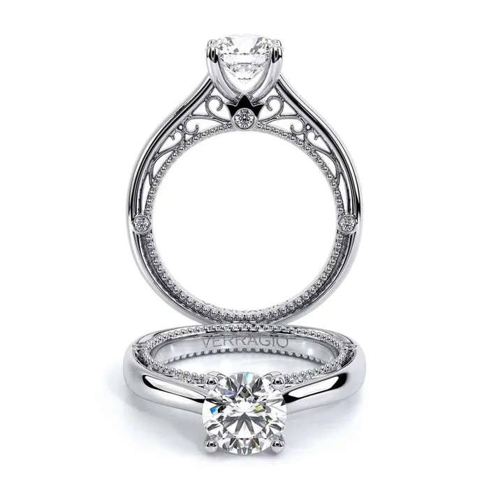Venetian Solitaire Engagement Ring