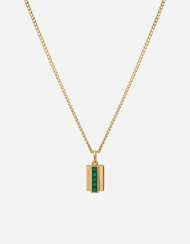 Vertigo Agate Necklace, Gold Vermeil