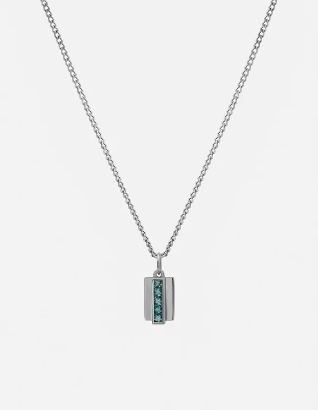 Vertigo Topaz Necklace, Sterling Silver
