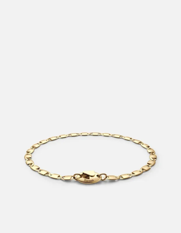 Vesper Chain Bracelet, Gold Vermeil