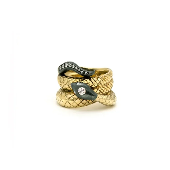 Victoria Serpent Ring in Diamonds