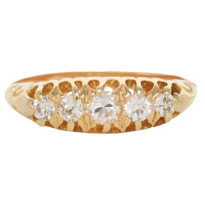 Victorian Crown Diamond Ring
