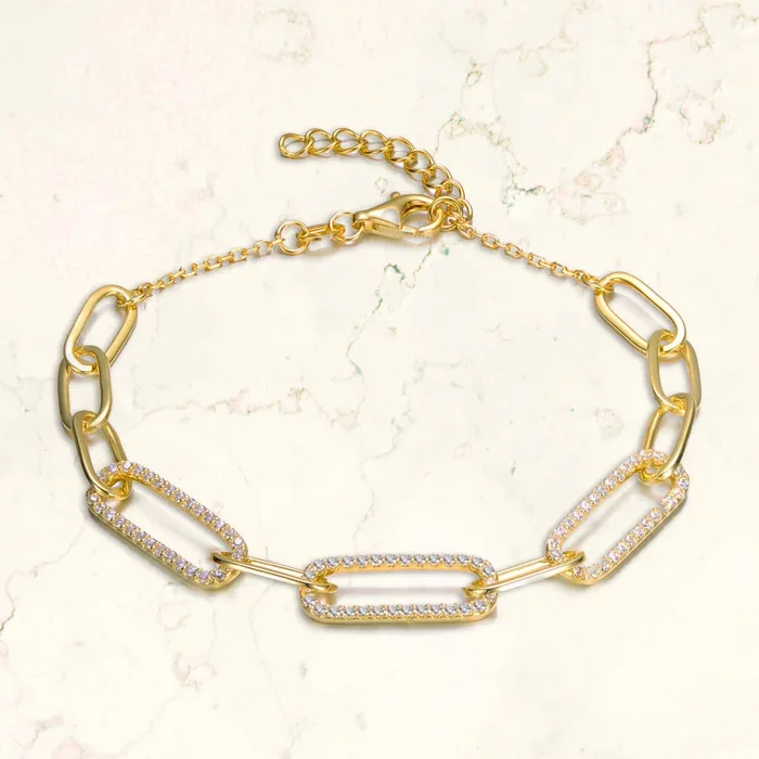 Vilette Classic Golden Link Bracelet