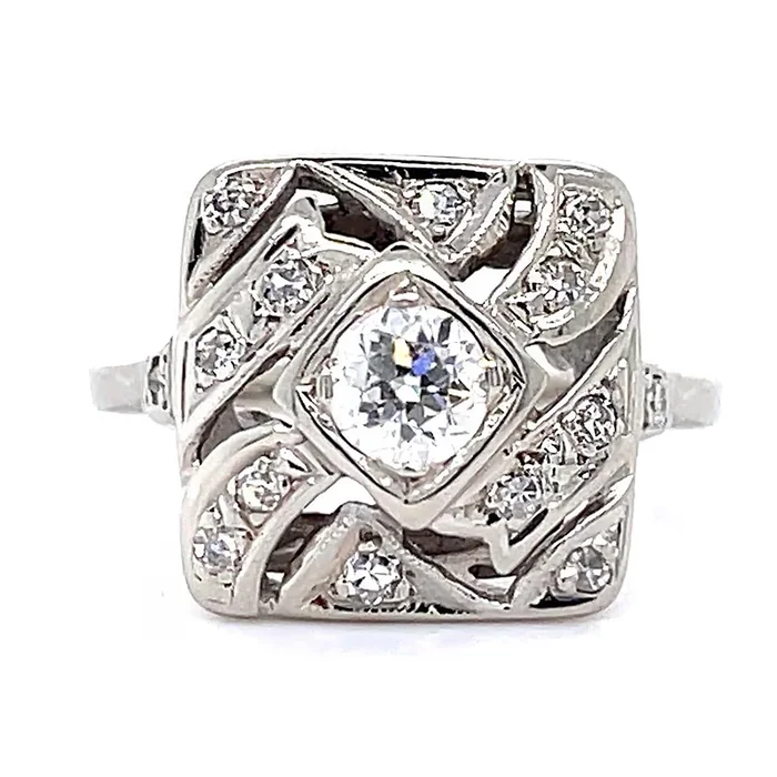 Vintage 1930s European Diamond Ring