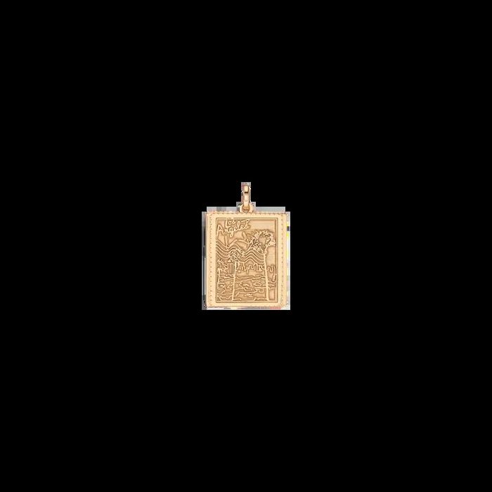 Vintage City Stamp Charm