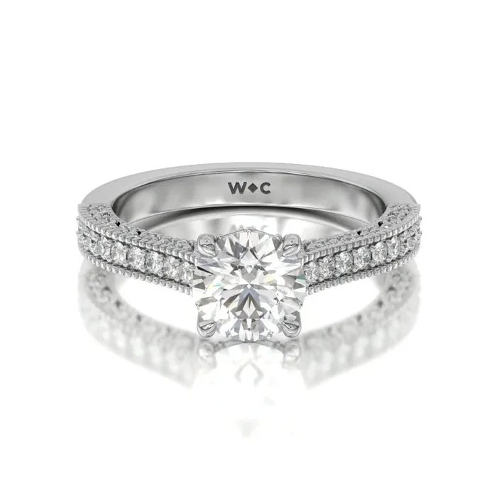 Vintage Classic Hidden Halo Engagement Ring – Home Preview