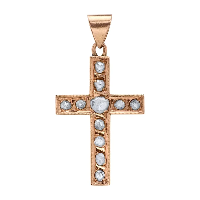 Vintage Cross with Diamonds