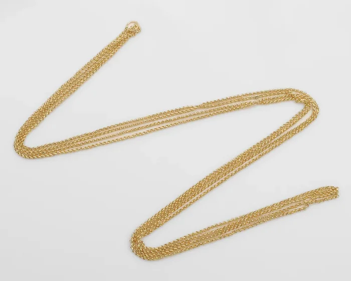 Vintage French Gold Rope Chain