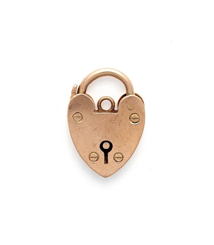 Vintage Heart Clasp Charm