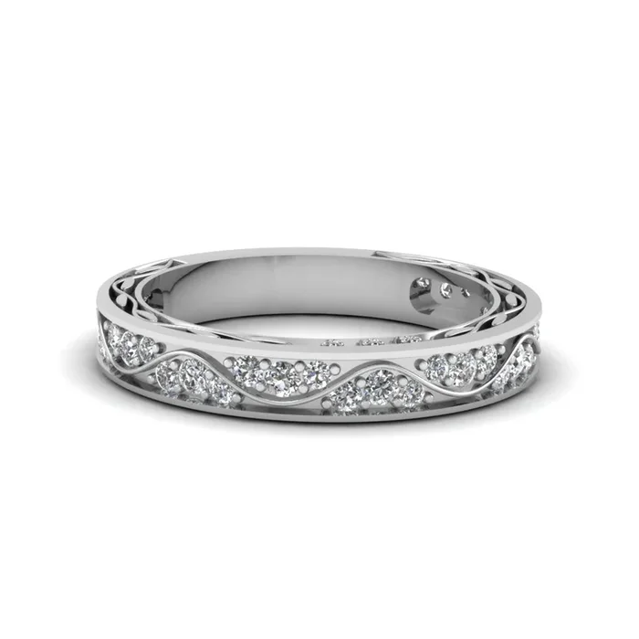 Vintage Looking Pave Diamond Ring