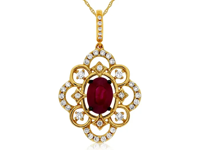 Vintage Ruby Pendant