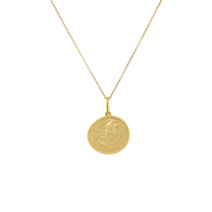 Virgo Double Sided Zodiac Pendant August 24 – September 23