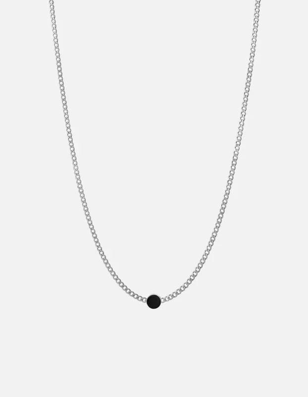 Volcan Type Chain Necklace, Sterling Silver