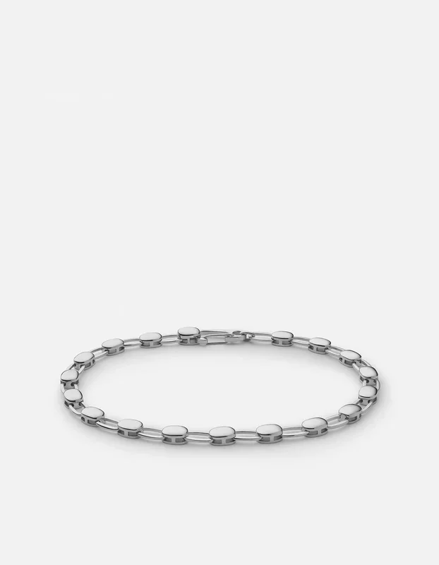 Ward Chain Bracelet, Sterling Silver