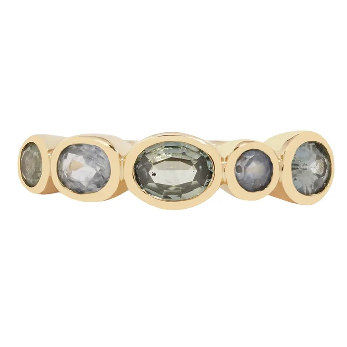 Watercolor Sapphire Stacking Band